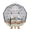 Amacoam Mangeoire Oiseaux Cage Interieur Exterieur Mangeoire à Oiseaux  Abreuvoir Oiseau Cage Mangeoire pour Oiseaux en Plastique Parrot Nourriture  Eau