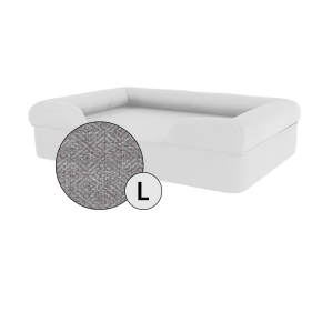 Large Housse de rechange pour lit pour chien Bolster - Gris pierre