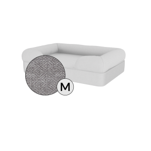 Medium Housse de rechange pour lit pour chien Bolster - Gris pierre