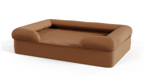 Lit pour chien en mousse à mémoire de forme Bolster - Large - Marron