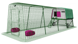 Poulailler Eglu Cube avec enclos (4 m) et roues – Violet