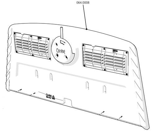 Cube mk2 back door assembly 064.0008