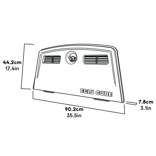 Cube dimensions de l'assemblage de la porte arrière du mk2 (064.0008)