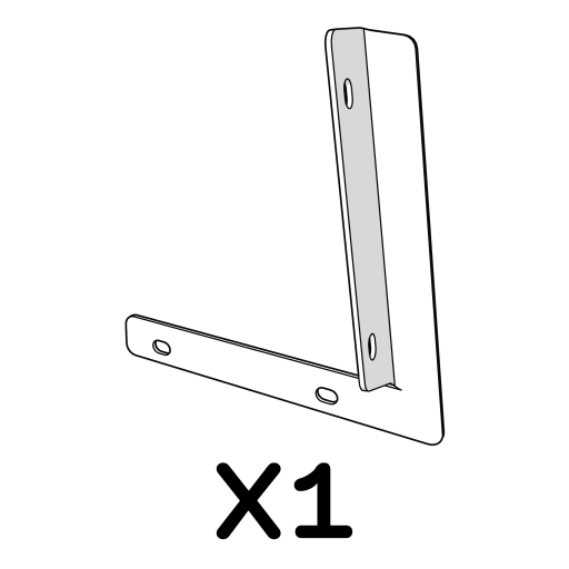 Fixation du panneau latéral à la barre arrière gauche 114.1087 x1