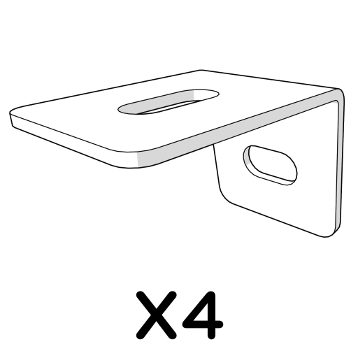 Fixation du panneau latéral au toit 114.1095 x4