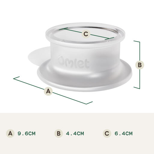 Bol alimentaire en verre pour hamster (cm)