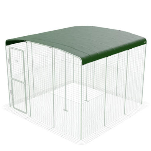 Bâche de protection pour enclos pour poules – Opaque – 3x3
