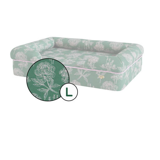 Housse de lit pour chien bolster uniquement - winter garden