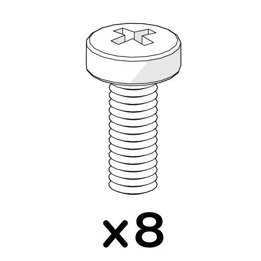 8 x vis à métaux m6 x 16 pozi pan (800.0037)