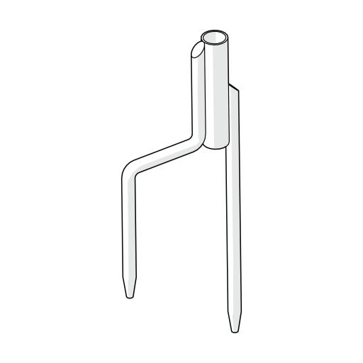 Omlet clôture pour poulets - pointe fourchue (078.1001)