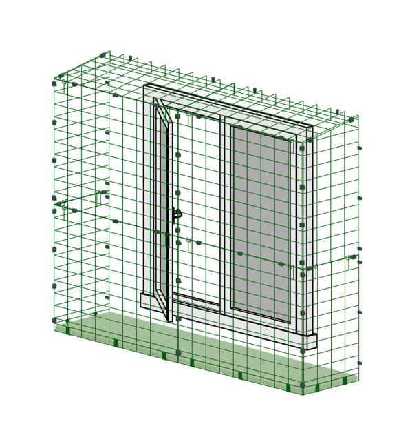 box de fenêtre pour système de tunnel pour Catio avec une fenêtre à battant