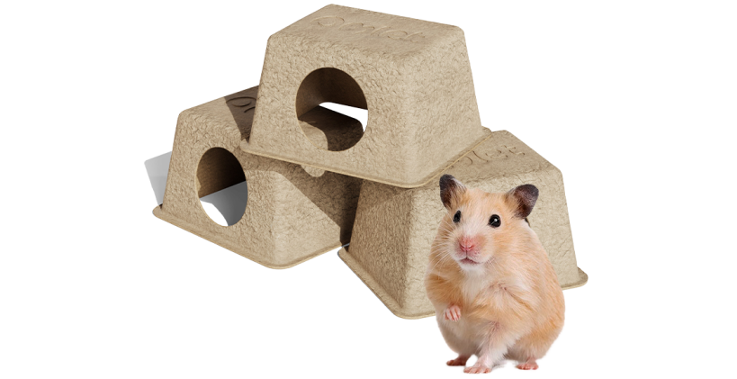 Cachette comestible pour hamster par Omlet