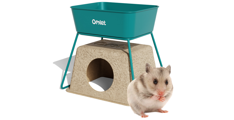 Bain de sable pour hamster par Omlet